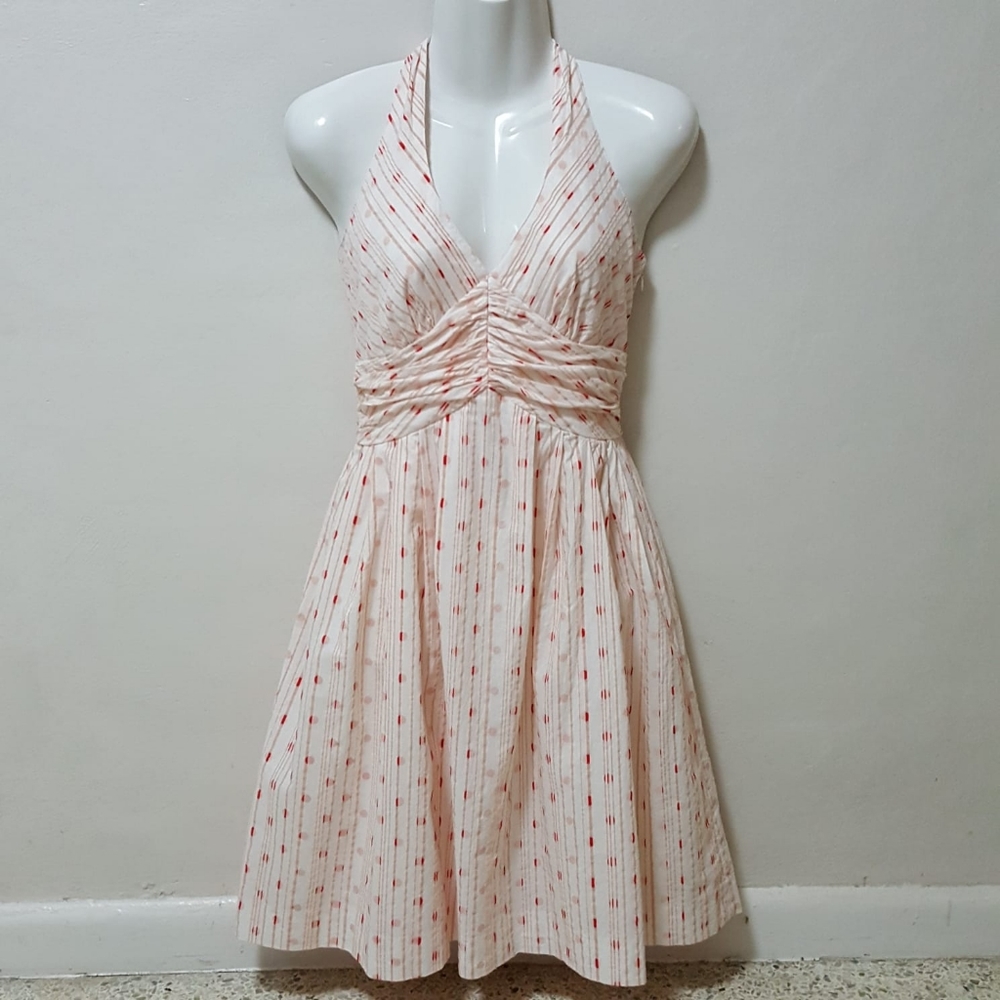 MOULINETTE SOEURS Dress Halter Polka Dots Dress 4